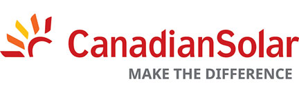 Logo Canadian Solar, partenaire panneaux solaires photovoltaïques